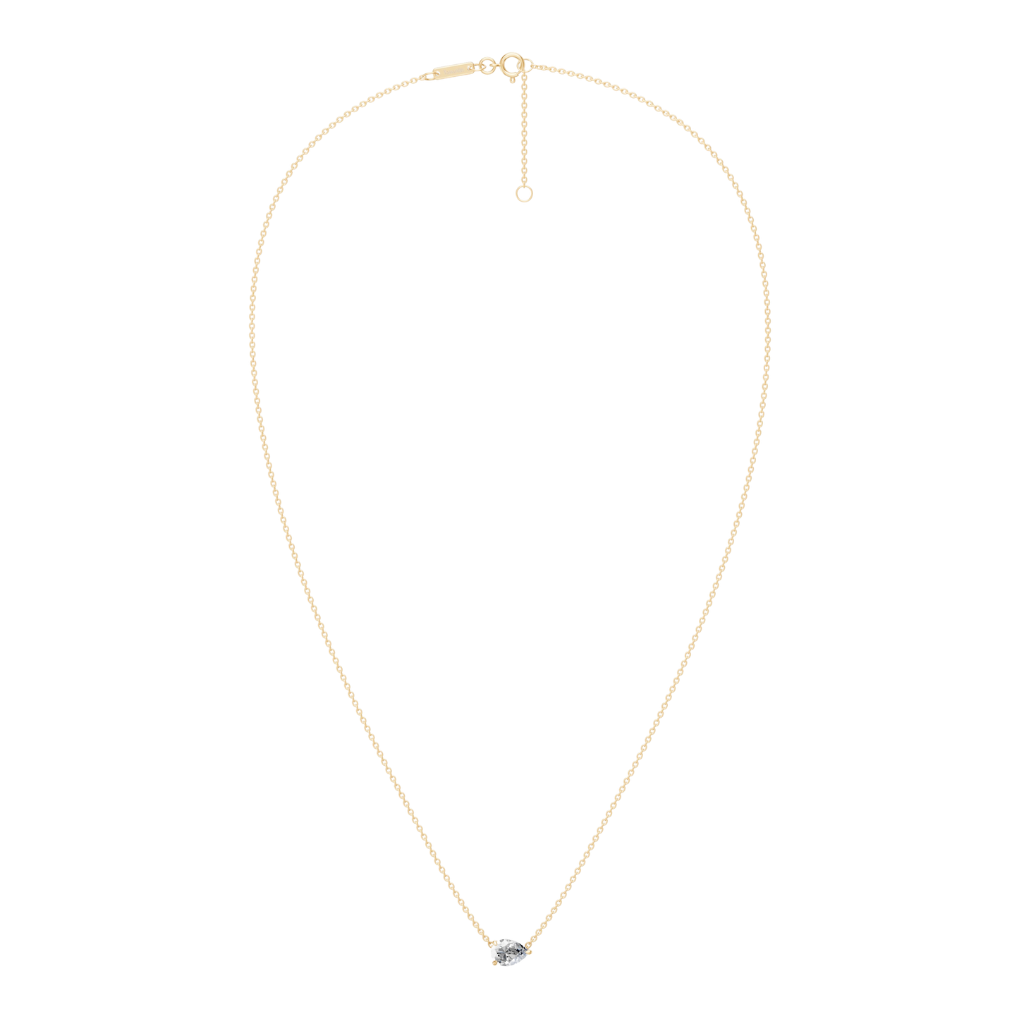 Solitaire Pear Necklace