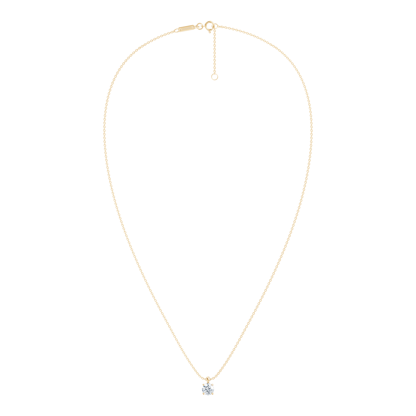 Solitaire Round Necklace