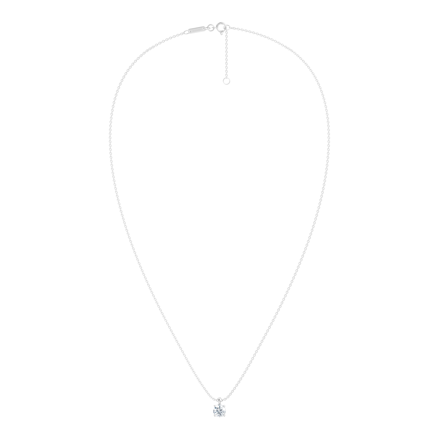 Solitaire Round Necklace